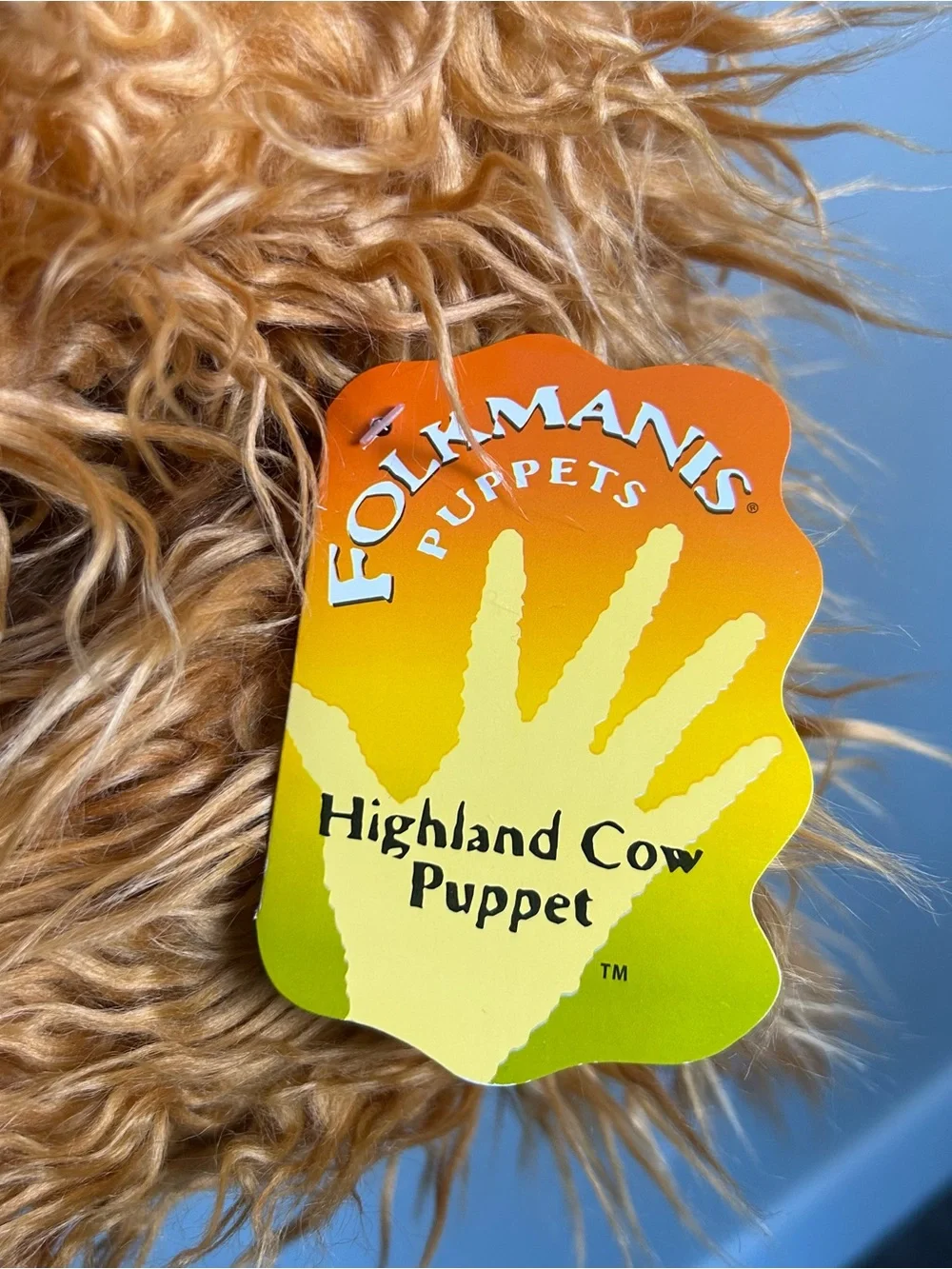 NWT Folkmanis Highland Cow Puppet